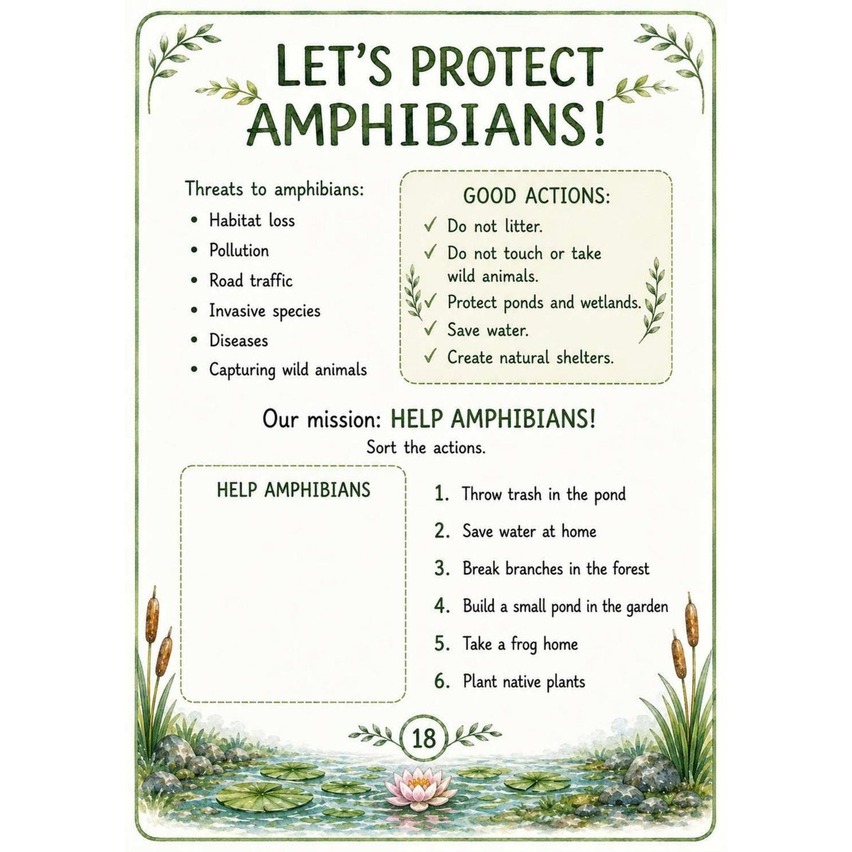 Amphibians Science Workbook for Kids | Printable PDF Activities - Image 5