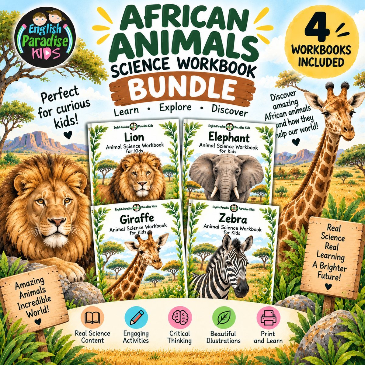 african-animals-science-workbook-bundle-for-kids