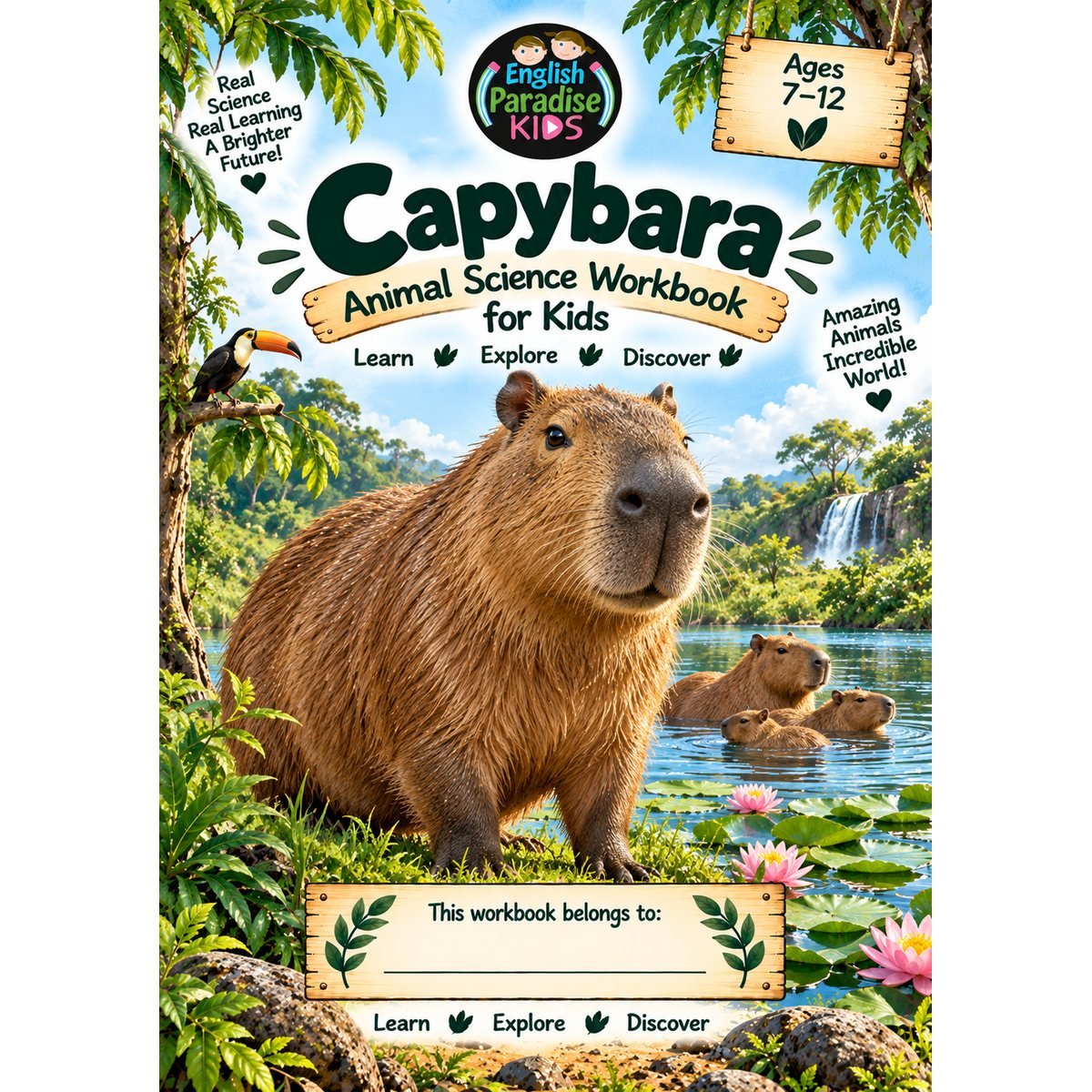 Capybara Science Workbook for Kids