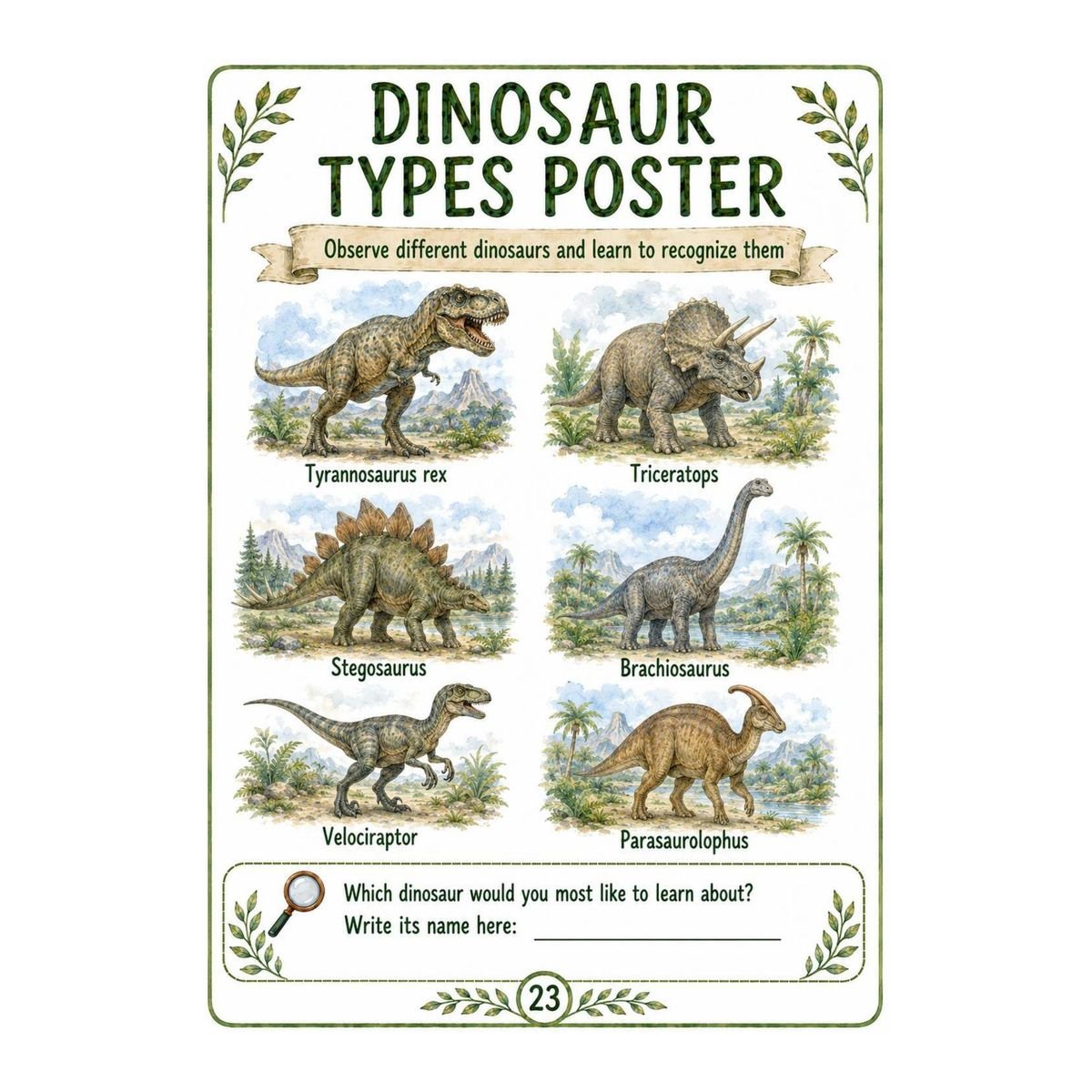 Dinosaurs Science Workbook for Kids – Printable PDF - Image 4