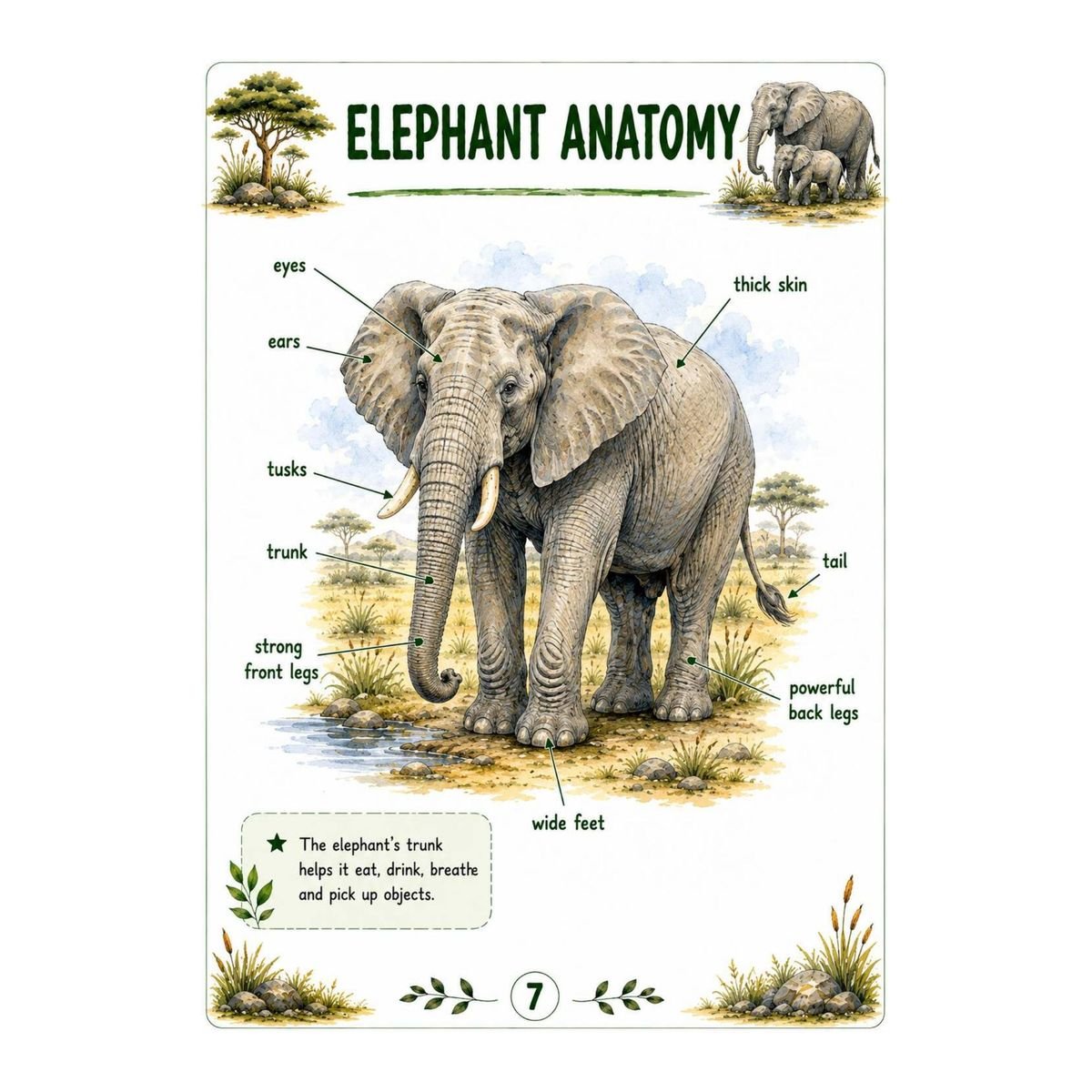 Elephant Science Workbook for Kids – Printable PDF - Image 2