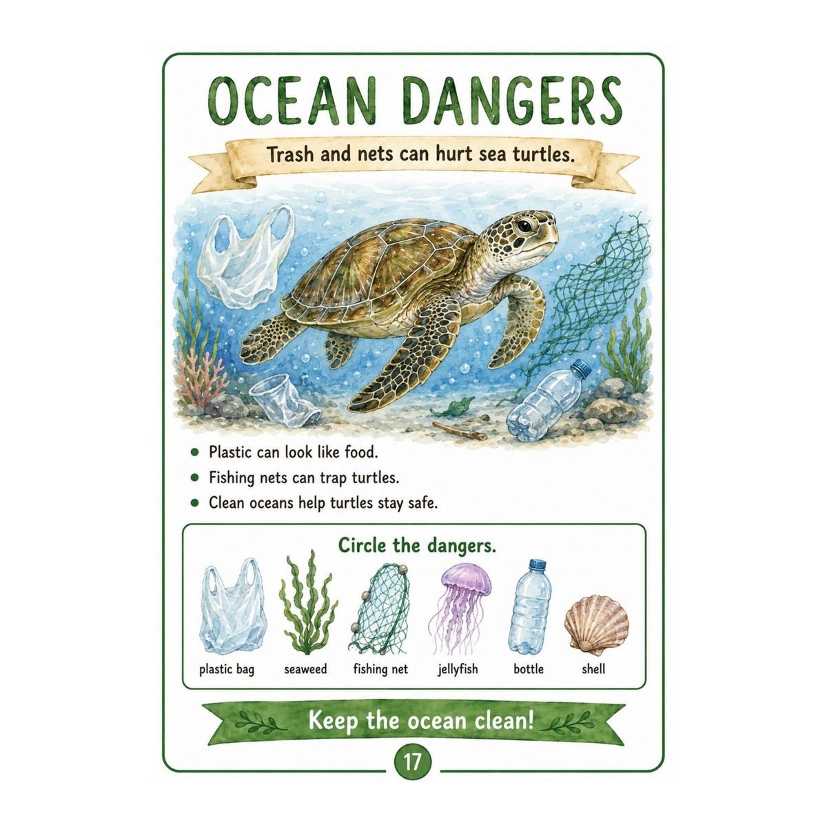 Sea Turtles Science Workbook for Kids – Printable PDF - Image 5